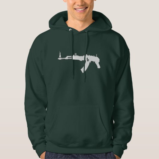 AK 47 NY Skyline-Kapuzenpulli Hoodie (Vorderseite)