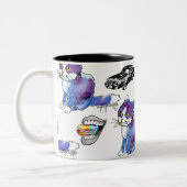 AK-47 Scribbles Mug Zweifarbige Tasse (Links)