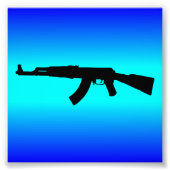 AK-47-Silhouette Fotodruck (Vorne)
