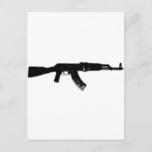 AK-47-Silhouette Postkarte