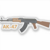 AK-47 Sturmgewehr Aufkleber (Vorderseite)