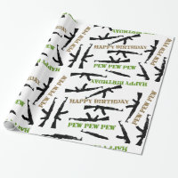 AK-47 Themed Birthday Wrapping Paper