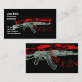 AK 47 VISITENKARTE (Vorne/Hinten)