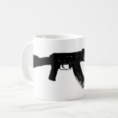 AK-47Silhouette Kaffeetasse (Vorderseite Links)