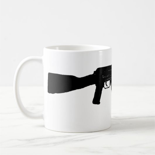 AK-47Silhouette Kaffeetasse (Links)
