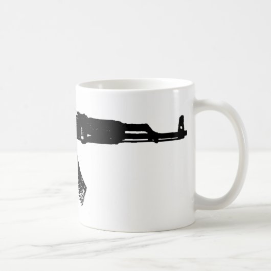 AK-47Silhouette Kaffeetasse (Rechts)
