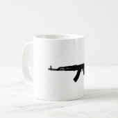 AK-47Silhouette Kaffeetasse (Vorderseite Links)