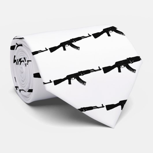 AK-47Silhouette Krawatte (Gerollt)