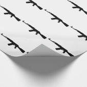 AK-47Sturmgewehr Kalaschnikow Geschenkpapier (Ecke)