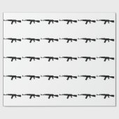 AK-47Sturmgewehr Kalaschnikow Geschenkpapier (Flach)
