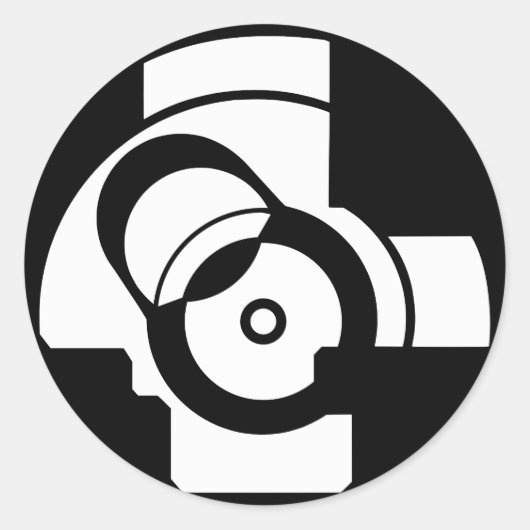 AK Boltface Runder Aufkleber (Vorderseite)