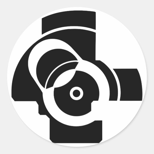 AK Boltface Runder Aufkleber (Vorderseite)