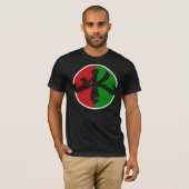 AK rotes weißes schwarzes Grün T-Shirt (Vorne ganz)