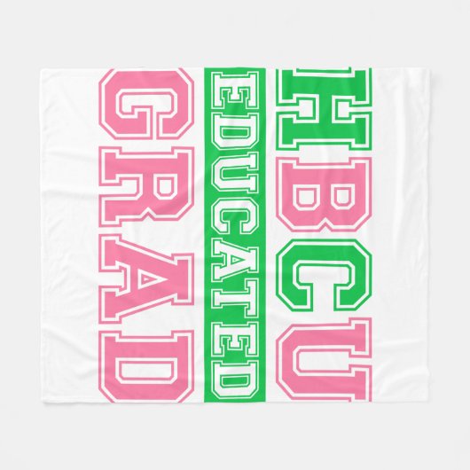 AKA HBCU Educated Grad 1908 AKA Fleecedecke (Vorderseite (Horizontal))