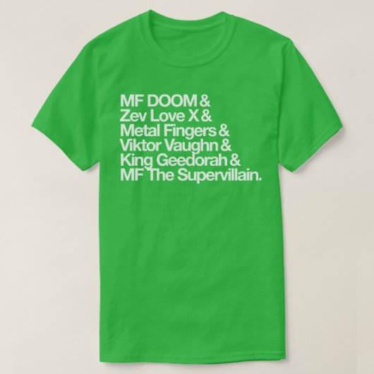 AKA MF DOOM T-Shirt (Design vorne)