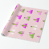 AKA Pink und Green Black Geschenkpapier (Ungerollt)