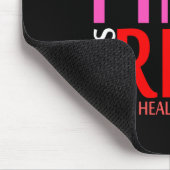 Aka Pink wird für das Gesundheitsbewusstsein lange Mousepad (Ecke)