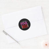 Aka Pink wird für das Gesundheitsbewusstsein lange Runder Aufkleber (Umschlag)