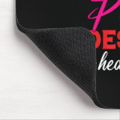 Aka Pink wird rot für das Bewusstsein für Herzgesu Mousepad (Ecke)