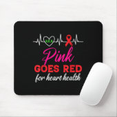 Aka Pink wird rot für das Bewusstsein für Herzgesu Mousepad (Mit Mouse)