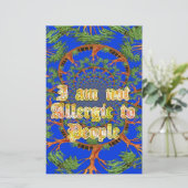 Akacia Alchemy: Ich bin nicht allergisch gegenüber Briefpapier (Stehend Vorderseite)