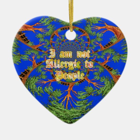 Akacia Alchemy: Ich bin nicht allergisch gegenüber Keramik Ornament (Vorne)