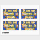 Akacia Alchemy: Ich bin nicht allergisch gegenüber Rechteckiger Aufkleber (Blatt)