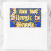 Akacia Alchemy: Ich bin nicht allergisch gegenüber Rechteckiger Aufkleber (Tasche)