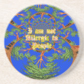 Akacia Alchemy: Ich bin nicht allergisch gegenüber Sandstein Untersetzer (Vorne)