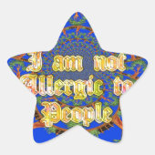 Akacia Alchemy: Ich bin nicht allergisch gegenüber Stern-Aufkleber (Vorderseite)