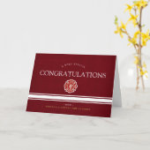 Akademie für Brandschutz, Custom Red Glückwunschs Karte (Gelbe Blume)