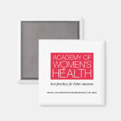 Akademie für Frauengesundheit Magnet (Vorderseite/Rückseite)