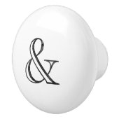 Akademie graviertes Etzeichen-Schwarzes Keramikknauf (Rechts)