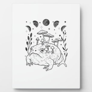 Akademie Mond Hexenhaft Goblincore Ästhetik Frosch Fotoplatte
