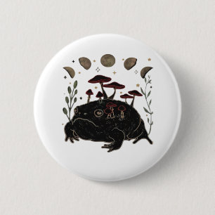 Akademie Mond Witchy Goblincore Ästhetik Frosch Cl Button