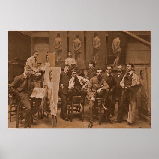 Akademie von Antwerpen 1907 Vintag Poster (Vorne)