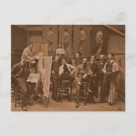 Akademie von Antwerpen 1907 Vintag Postkarte