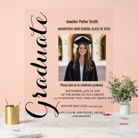 Akademiker Acrylschild (Hochzeit)