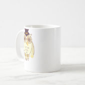 Akademische Eule Kaffeetasse (Vorderseite Links)