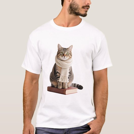 Akademische Katze T-Shirt (Vorderseite)