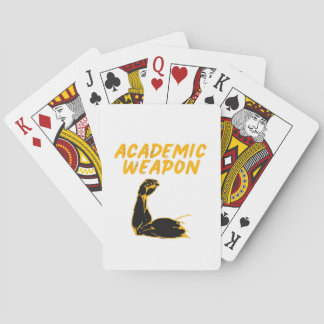 Akademische Waffe - Inspirationssklassische Spielkarten