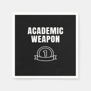 Akademische Waffe - Inspirationsüberwachter Sonnen Serviette