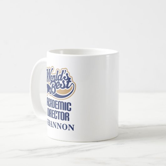 Akademischer Direktor Personalized Mug Gift Kaffeetasse (Vorderseite Links)