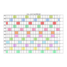 Akademischer Jahreswandplaner-Kalender 2026 - 2027
