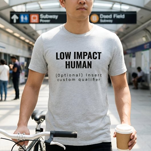 Akademischer Text | Low Impact Human | Hell Tri-Blend Shirt