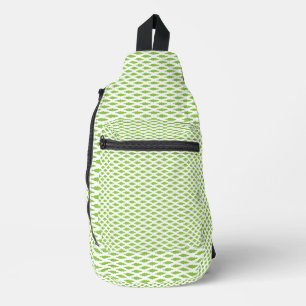 Akademisches Grünes Muster für den Erfolg Crossbody Bag