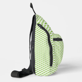 Akademisches Grünes Muster für den Erfolg Crossbody Bag