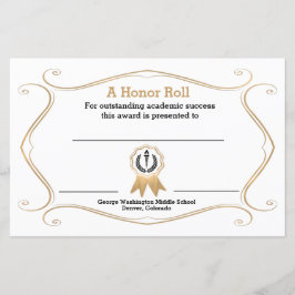 Akademisches Zertifikat für geblüht Rahmen