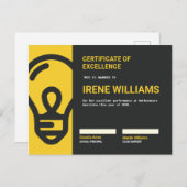 Akademisches Zeugnis Postkarte (Vorne/Hinten)