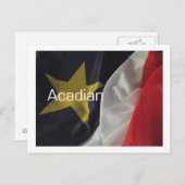 Akadische Flagge Postkarte (Vorne/Hinten)